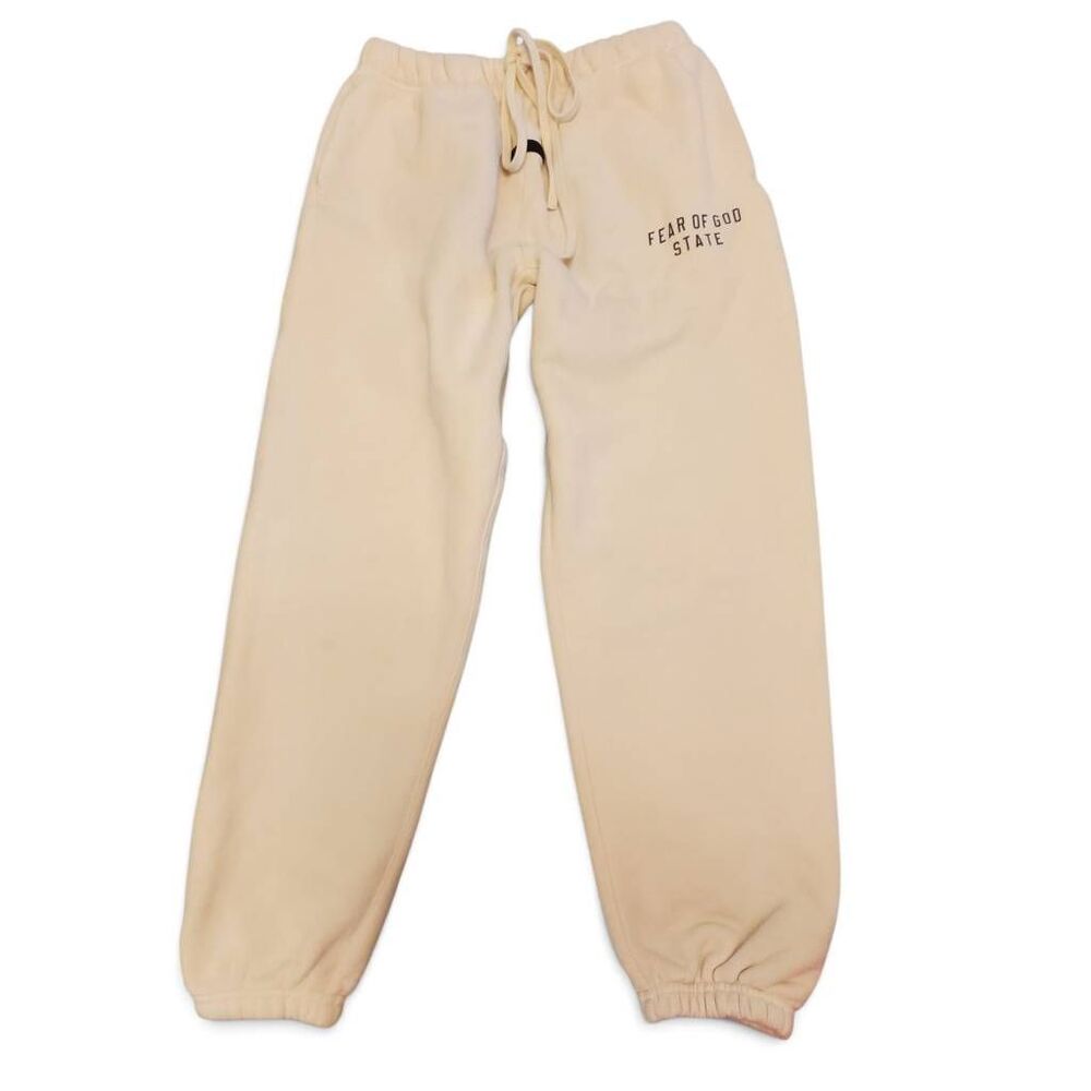 FEAR OF GOD ESSENTIALS Fleece Essential Sweatpant in Shell Mens Size XS Unisex